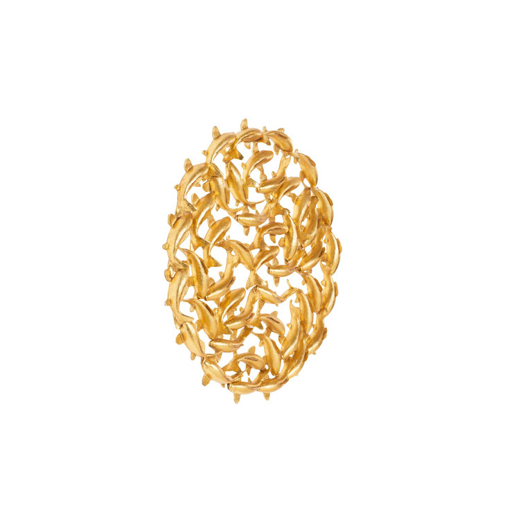 Phillips Collection Koi Wall Art, Gold Leaf Wayfair